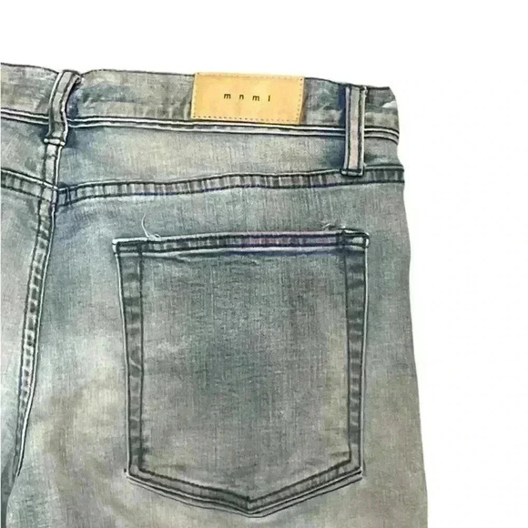 MNML Light Wash Skinny Jeans - Picture 4 of 6